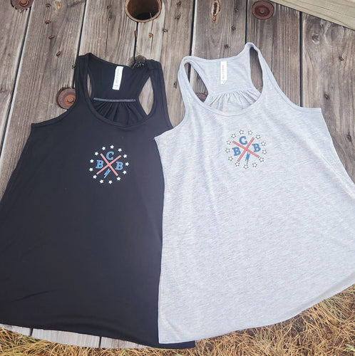 Womens Flowy Patriot Tank Top